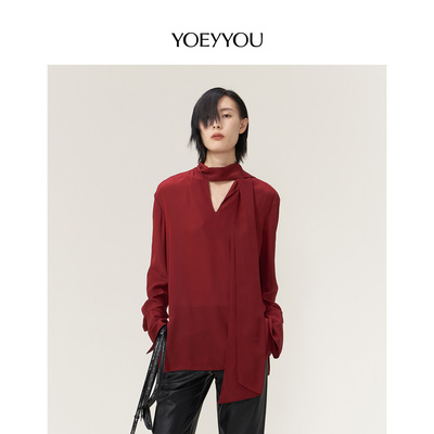 飘带衬衫小众设计师品牌