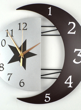 现代装饰创意挂钟静音客厅钟表个性简约挂表时尚卧室家用石英时钟