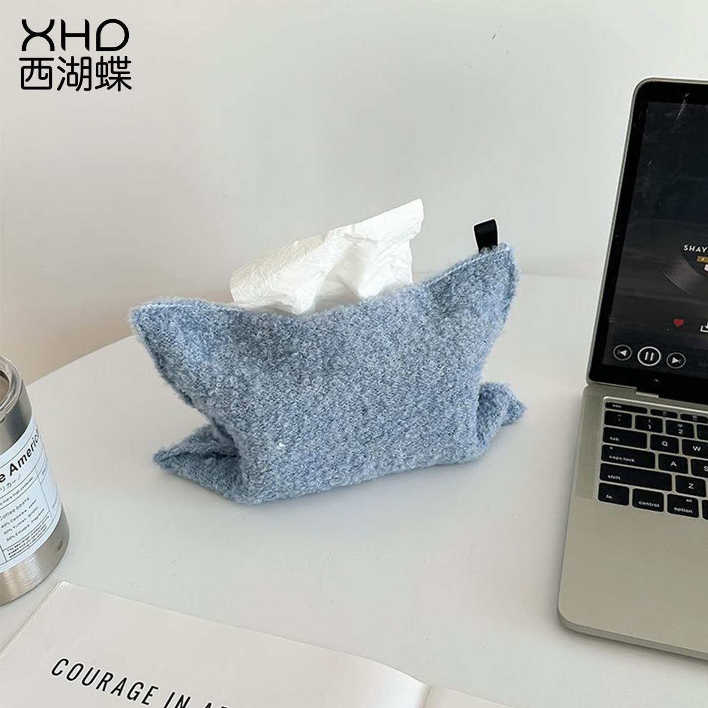 针织布艺纸巾盒家用简约复古餐桌面客厅抽纸车载收纳袋装饰品摆件,家居饰品,桌面摆件,淘宝优惠券,粉丝福利购,淘宝优惠卷