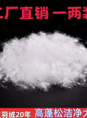 散装98白鸭绒精洗无菌50克可多拍