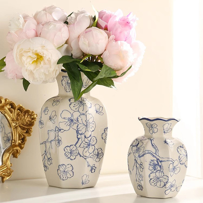 新中式青花瓷陶瓷花瓶摆件
