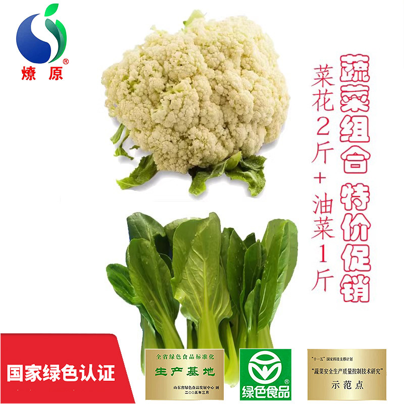 燎原绿色菜花油菜上海青时令新鲜蔬菜套餐宝宝辅食沙拉现摘现发