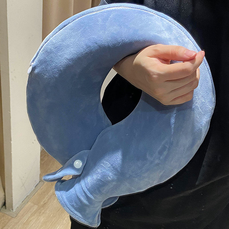 U型颈椎热水袋热敷注水灌水脖肩颈头部保暖加厚防爆挂脖颈暖水袋