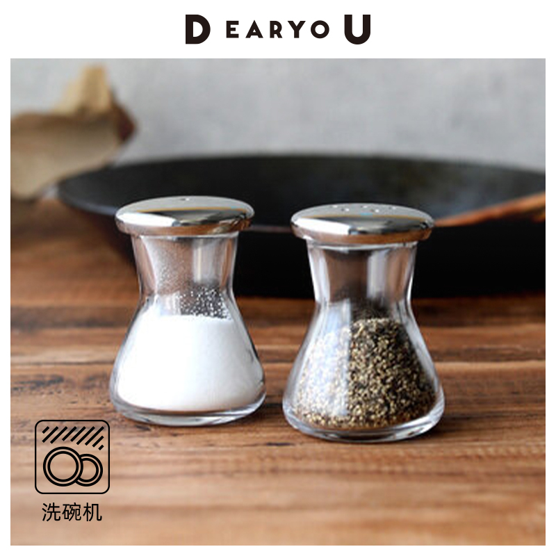 木村硝子玻璃盐罐胡椒粉瓶多孔