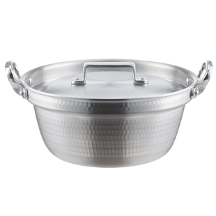 DEARYOU日本进口NAKAO中尾铝锅锤纹炖锅煮锅油炸锅日式双耳锅家用