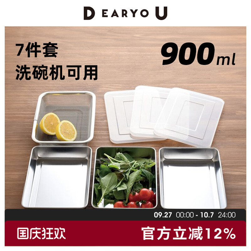 日本进口ARNEST不锈钢料理盘套组