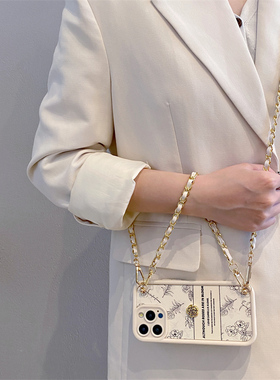 高级皮纹立体山茶花适用荣耀500手机壳400/300/200pro手链magic8/7挂绳power2斜挎x60荣耀100/90/80/70保护壳