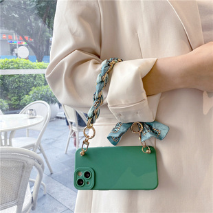 简约丝巾手腕带适用vivox200s手机壳x100pro小清新x90小众x80/x70女s20/s19/s18/s17/s16创意s30硅胶套iqoo12