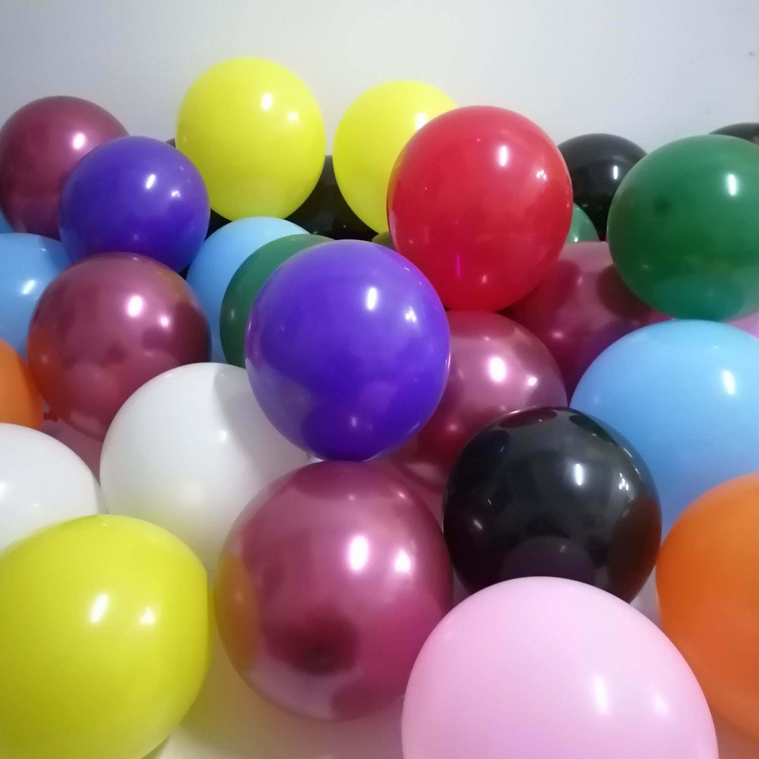 标准10寸哑光圆气球2.2克厚实亚光汽球结婚生日装饰商场店面布置