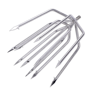 鱼叉不锈钢头鱼叉大全神器插鱼老式手工捕鱼大倒刺渔叉子杀鱼插头