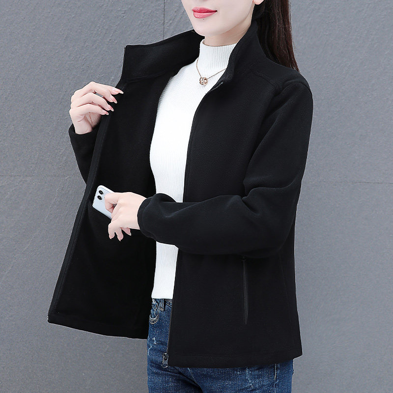 双面绒摇粒外套女秋冬203新款妈