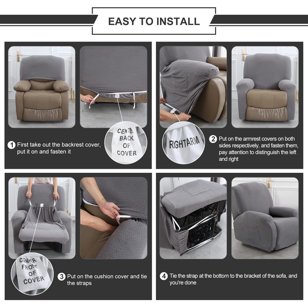 Stretch Sofa Cover Recliner Protection Waterproof Non-slip