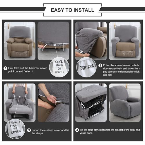 Stretch Sofa Cover Recliner Protection Waterproof Non-slip