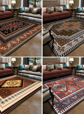 Turkish Persian ethnic printin carpet Nonslip mat carpet rug