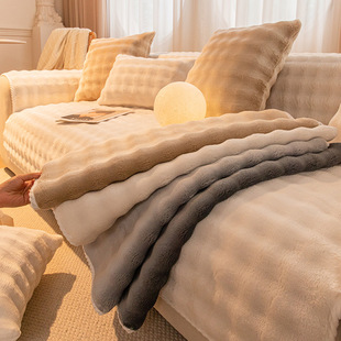 Anti-slip plush sofa cushion high-end crem sofa seat cushion