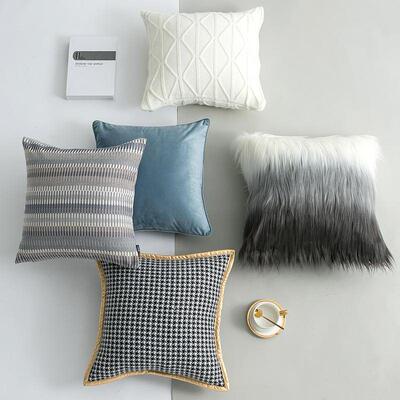 Pillow combination decorative cushion  leaning pillow cover