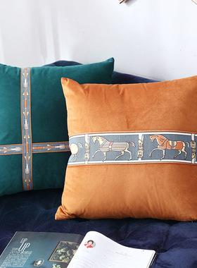 Light luxury pillow bedside sofa cushion waist pillowcase