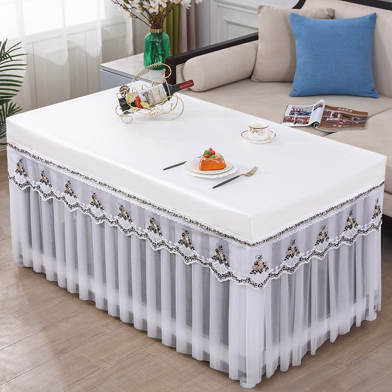PU烤火电炉罩防水防油茶几布罩套