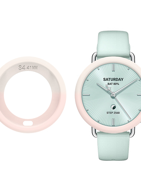 适用小米watchS4表带41mm手表硅胶表壳xiaomi腕带新款保护套液态硅胶s4半包边框壳18MM智能运动防摔替换带潮