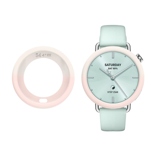 适用小米watchS4表带硅胶保护壳
