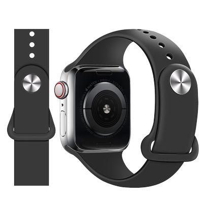 适用iwatch官方同款硅胶表带