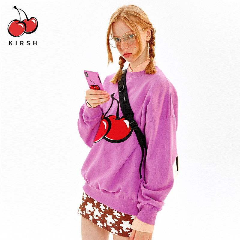 【双11预售】20秋冬新款大樱桃经典logo卫衣圆领长袖套头宽松