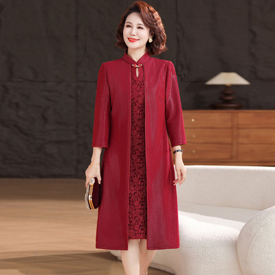 妈妈婚宴装2025新款妈妈结婚礼服