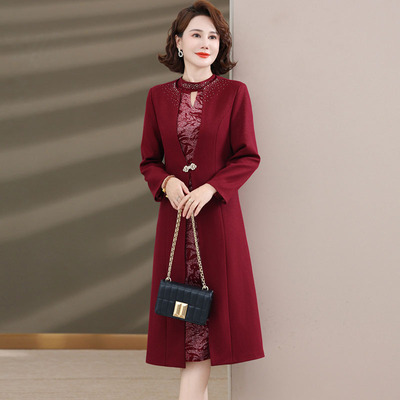 妈妈婚礼裙子婚宴高贵礼服套装