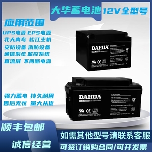 12V4.0 大华蓄电池DHB12180 1.3 12V26 DHB12210直流屏 12V40AH