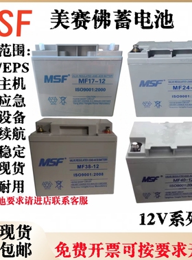 MSF蓄电池MF-12V17A24A38A40A65A100A机房直流屏备用铅酸免维护