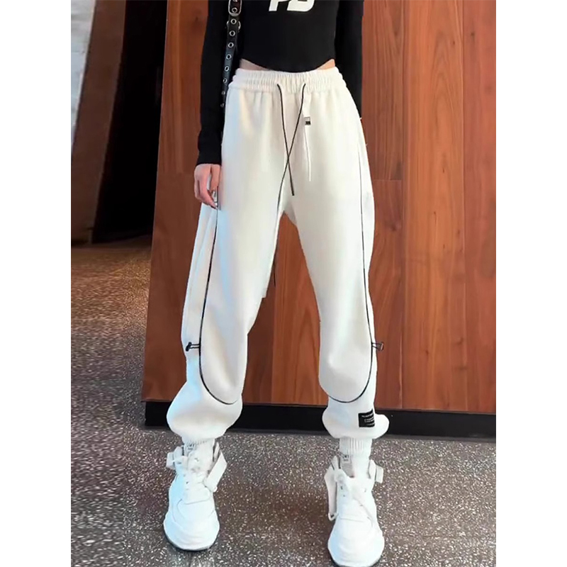 欧货高腰显瘦休闲卫裤女秋冬新款