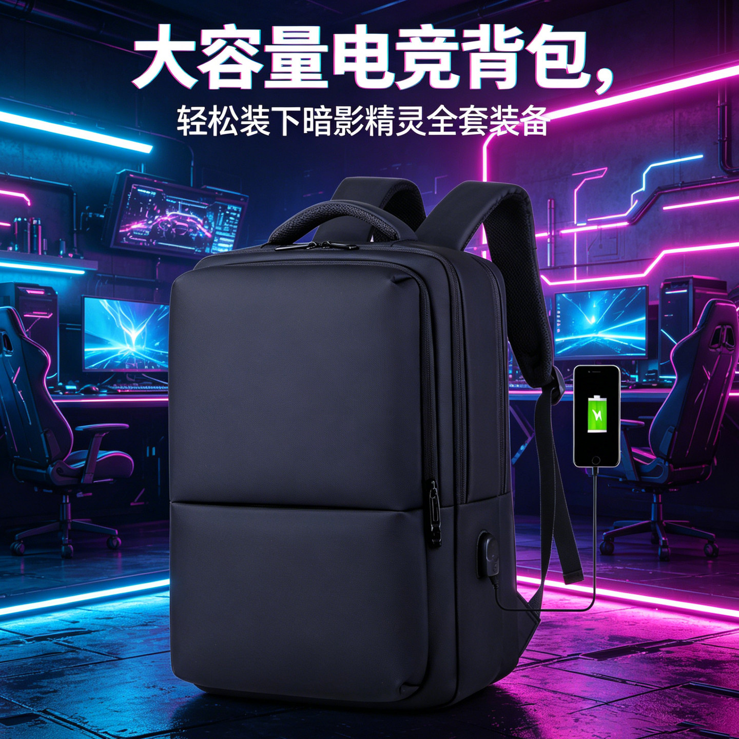 惠普HyperX暗影精灵 PRO 16/15 MAX 光影精灵11/10/9Plus游戏本双肩包防震大容量电脑背包商务通勤学生多功能