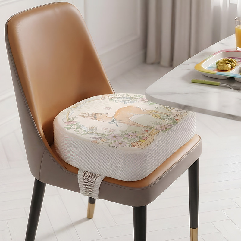 儿童餐椅座垫马蹄形宝宝加高厚椅子增高坐垫防滑吃饭学习凳子屁垫