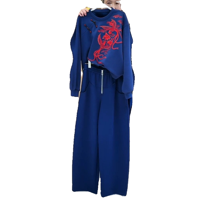 网红炸街气质休闲洋气时髦两件套