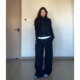 高级感时尚 欧货复古休闲炸街加绒卫衣两件套潮 运动服套装 女春秋季