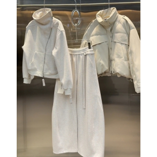 设计感拉链加绒卫衣弯刀裤 女2025超火冬装 两件套 运动套装 巨好看