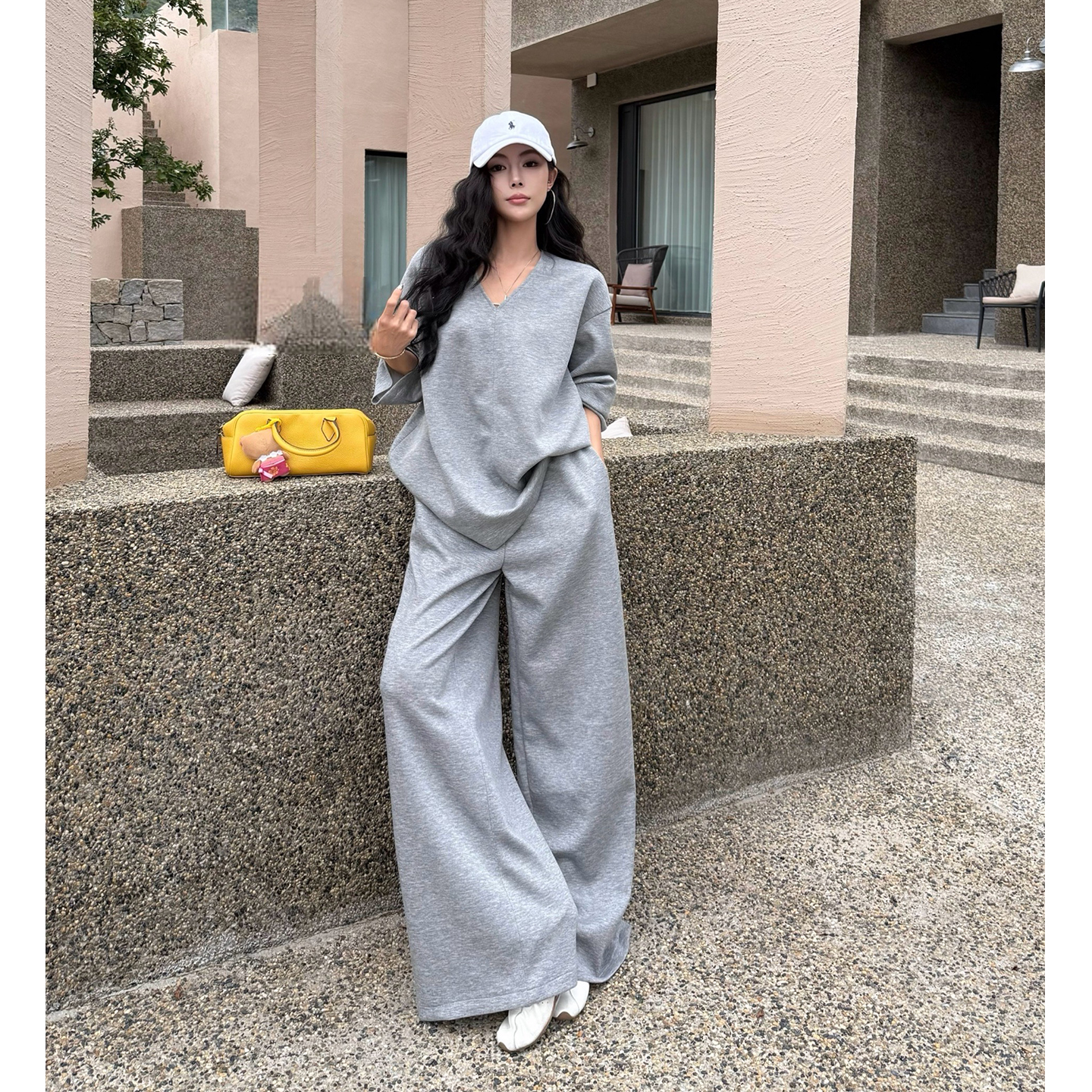 高级感卫衣运动套装女春秋慵懒风