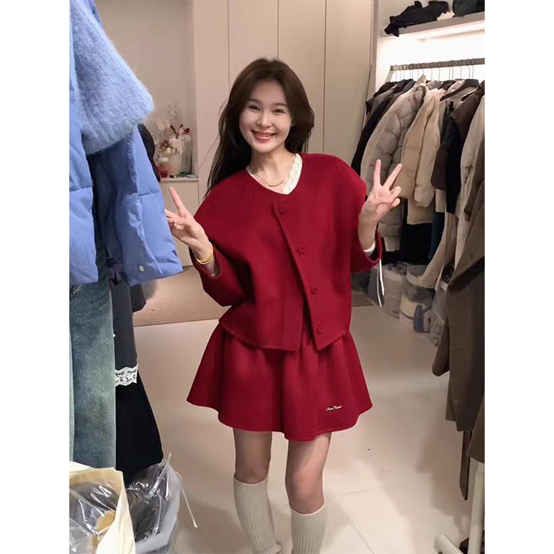 高级感气质名媛小众两件套女洋气