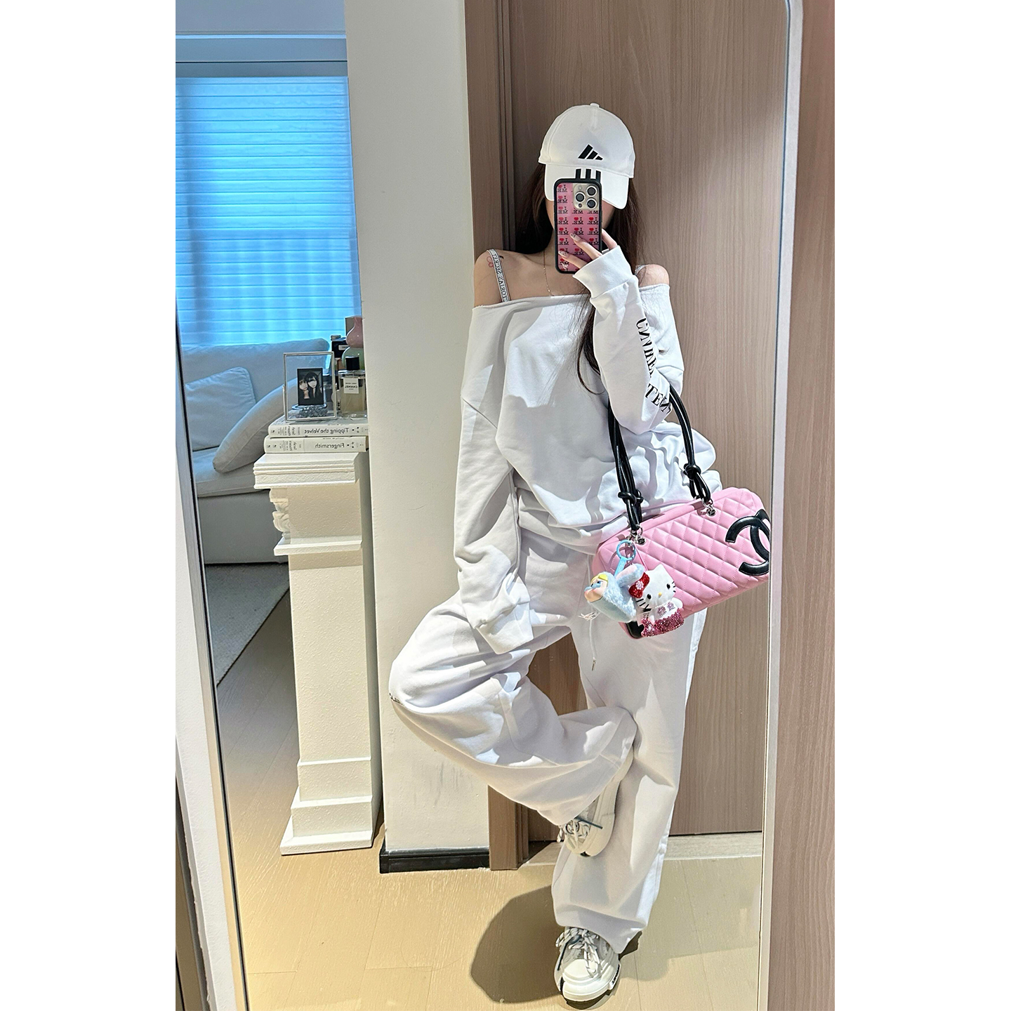 超火穿搭辣妹休闲运动卫衣两件套