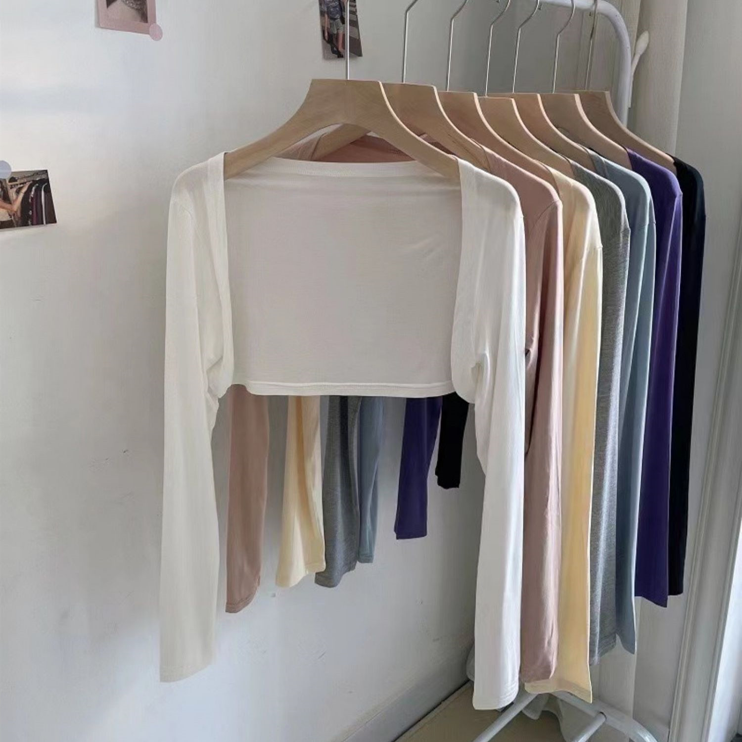 坎肩莫代尔外套开衫防晒衫女披肩