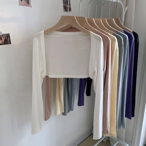 坎肩莫代尔外套开衫防晒衫女披肩