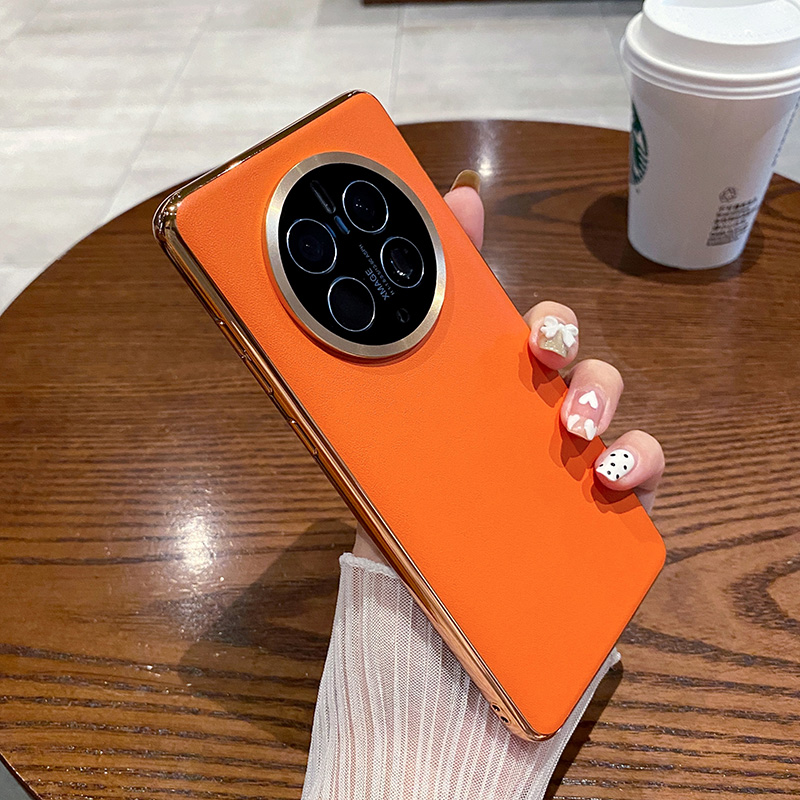 适用华为mate60pro手机壳mate50新款保护套mt30epro素皮mete40e全包镜头防摔硅胶女m30高级感男meta外壳魅特