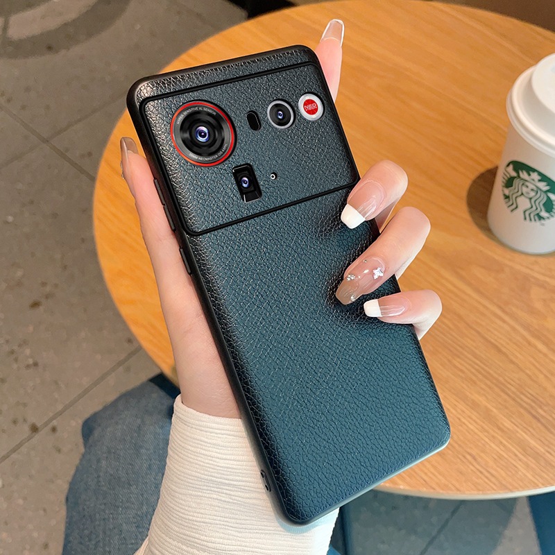 适用努比亚Z80Ultra手机壳高级荔枝皮纹新款奢华简约努比亚z80ultra保护套个性时尚超薄镜头全包防摔手机套