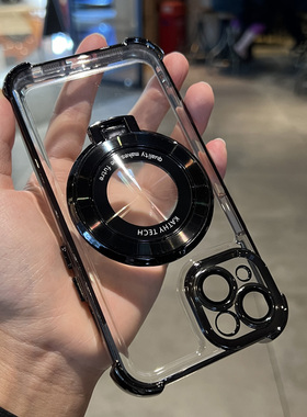 适用散热漏标电镀苹果13pro手机壳iPhone15全包镜头14硅胶16pro自带镜头膜防摔12新款8plus透明11pm软壳7/se2