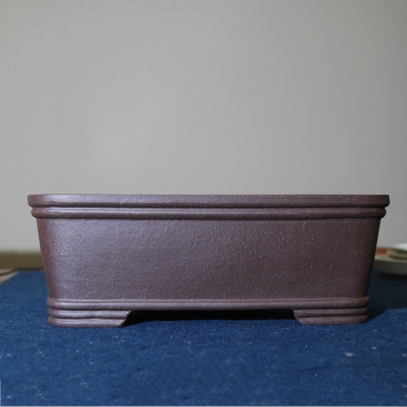紫砂花盆长方形盆景盆手工花盆古典马槽盆大号玄关庭院仿古树桩盆