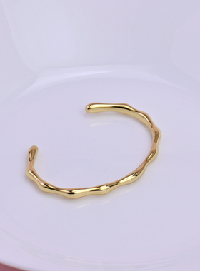 个性简约气质百搭高级感开口手镯