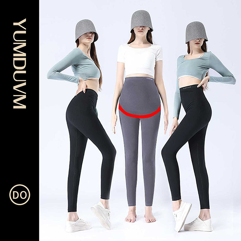 孕度女神裤秋季高弹莫代尔孕妇鲨鱼裤修身打底裤春秋外穿瑜伽裤夏