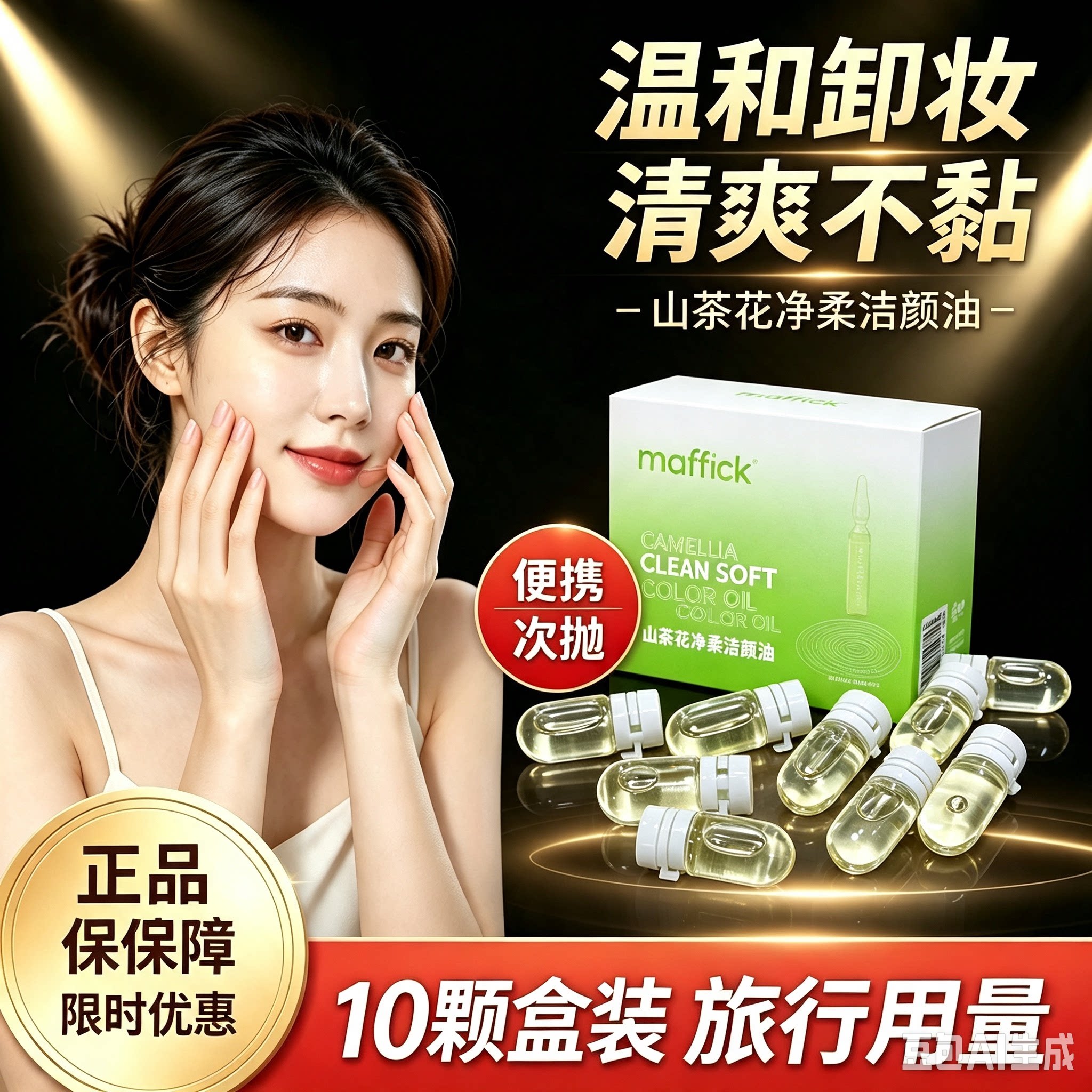 正品eaoa卸妆油植萃焕颜次抛洁颜油女眼部唇脸温和分装瓶便携旅