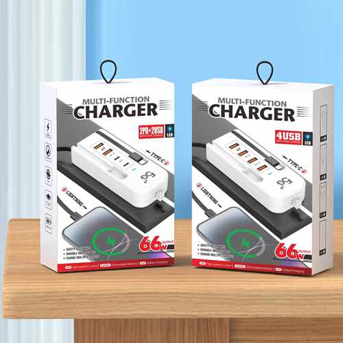 德国进口新款排插充电器适用于苹果手机多口充电器type-c双usb4口