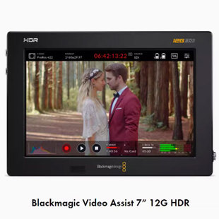 Assist Video 12G 7寸录机屏幕贴膜钢化玻璃膜高清防指纹膜肯特类纸膜防爆防刮 适用于BMD HDR Blackmagic